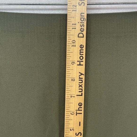 ORGANIC BY JOHN PATRICK Leggings M Seamless High Waist Stretch Nylon Green - Picture 11 of 14